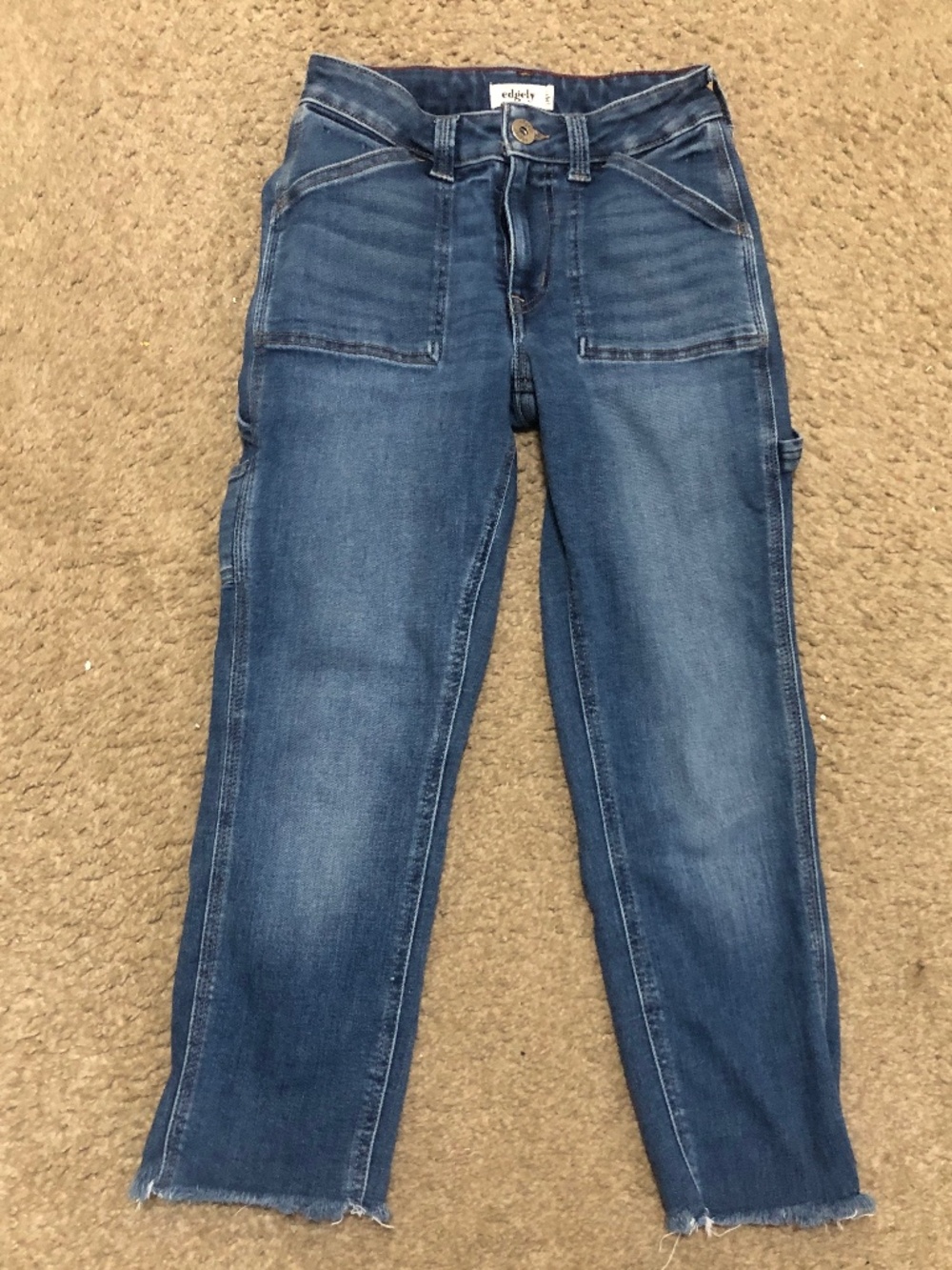 Edgely Slim Straight AnkleHigh Rise Jeans. Size 0